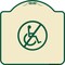 Signmission Designer Series No Handicap, Tan & Green Heavy-Gauge Aluminum Sign, 18" x 18", TG-1818-23846 A-DES-TG-1818-23846 - alternate 1